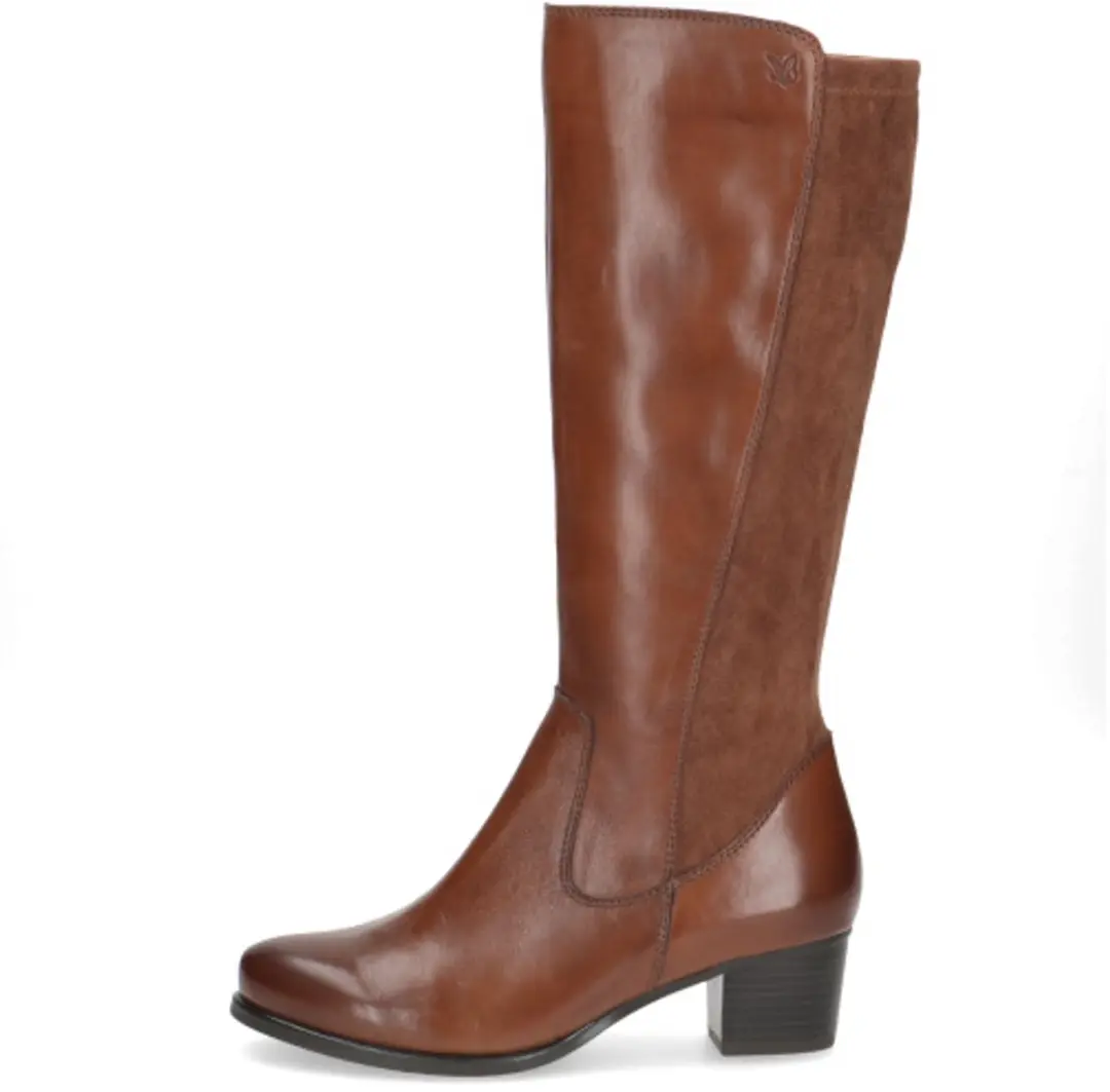 Caprice Leren Dames Hoge Laarzen - Cognac - afbeelding 4 van 6