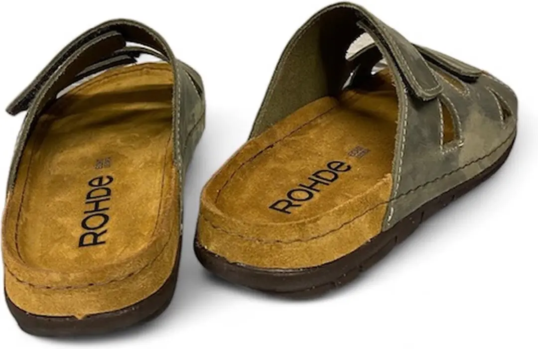 Rohde Heren Slippers Slides - Groen - Maat 46 - afbeelding 3 van 6