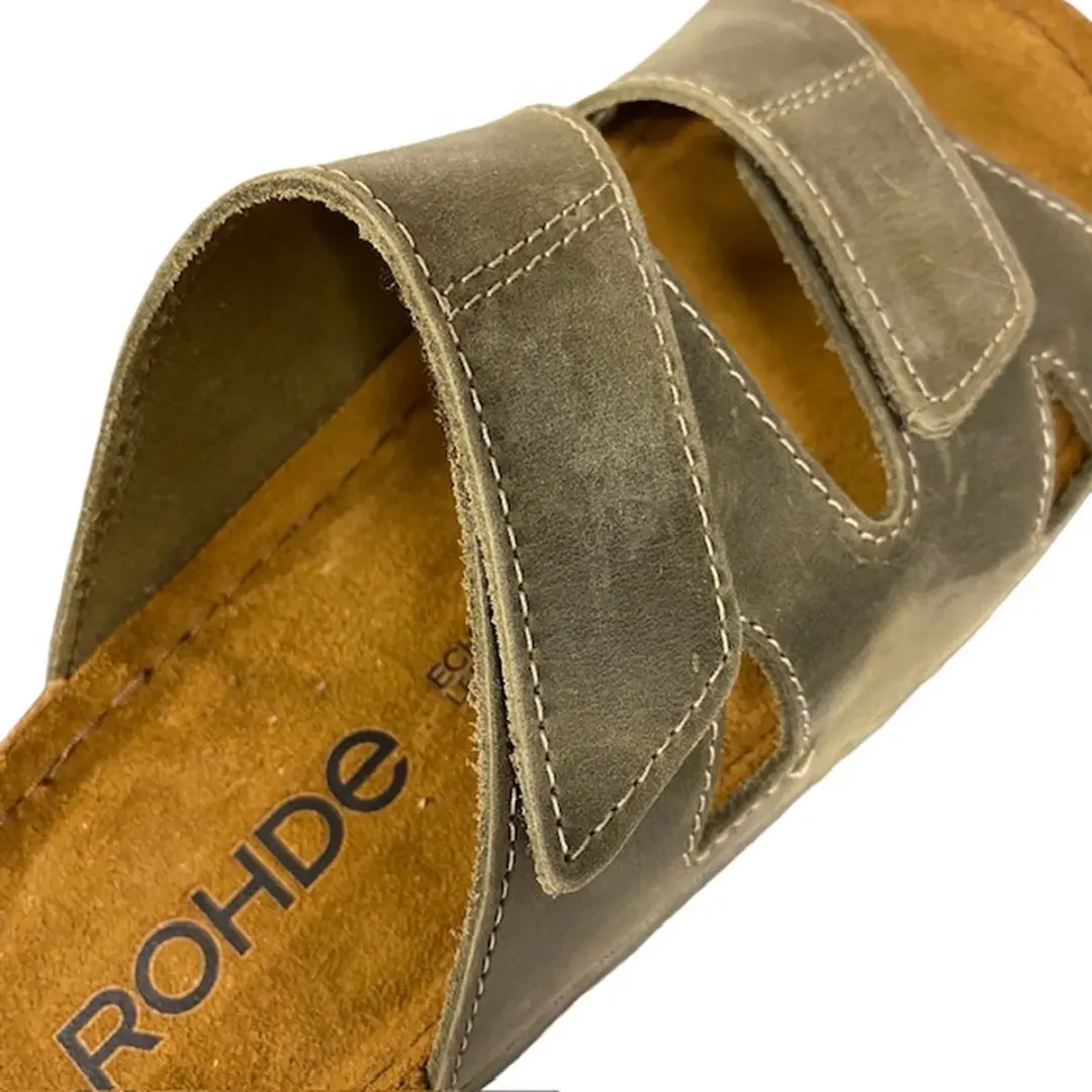 Rohde Heren Slippers Slides - Groen - Maat 46 - afbeelding 5 van 6