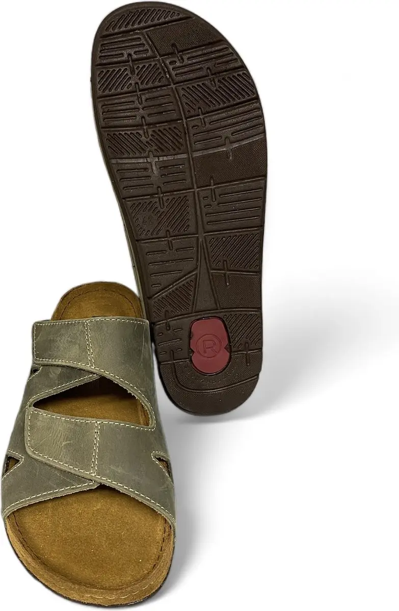 Rohde Heren Slippers Slides - Groen - Maat 46 - afbeelding 4 van 6