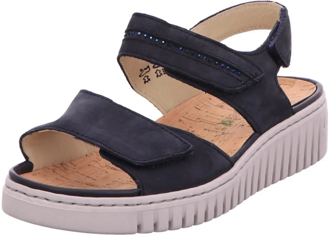 Waldläufer dames sandalen blauw maat 42