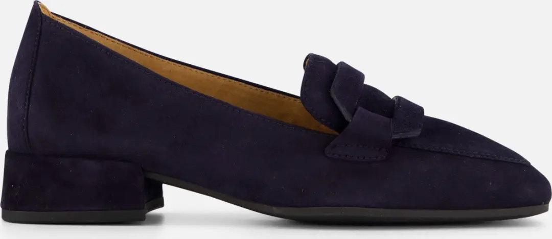 Gabor Instappers blauw Suede