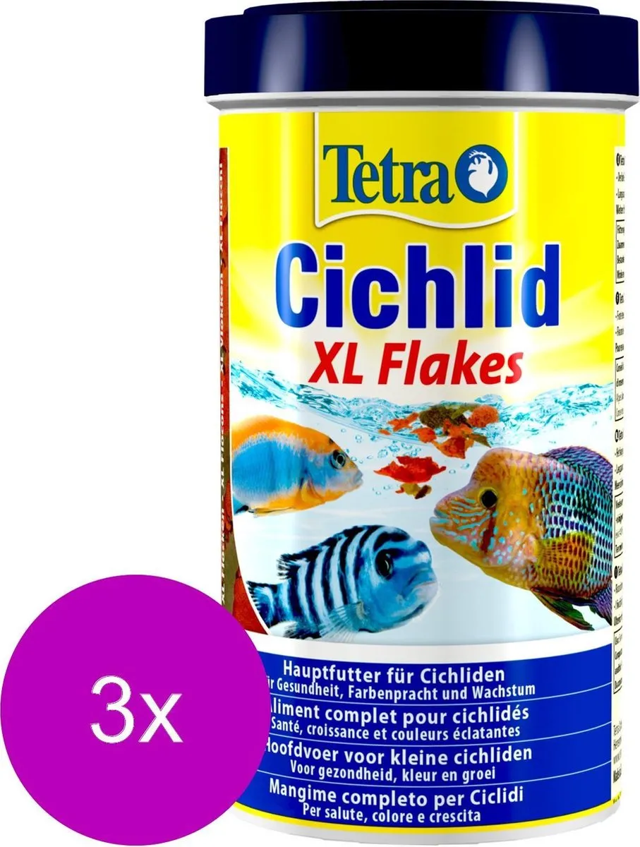 Tetra Cichlid XL Flakes - 1500ml (3x500ml)