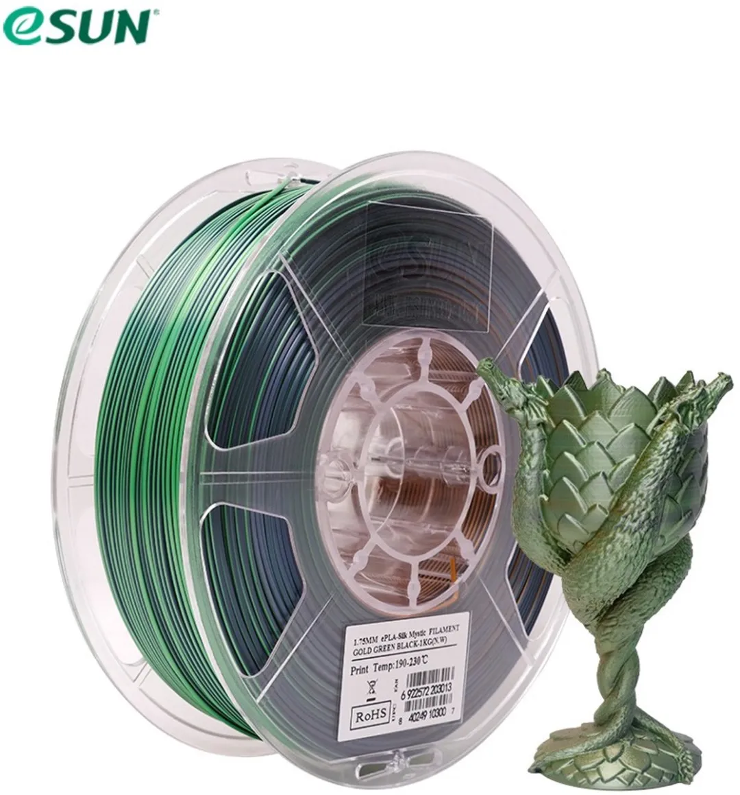 ESUN ePLA-Silk-Mystic Goud Groen Zwart Filament 1kg