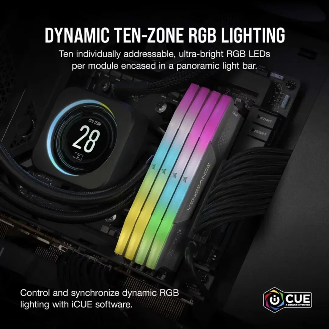 Corsair Vengeance RGB CMH32GX5M2D6000Z38 RAM-geheugen - afbeelding 4 van 6