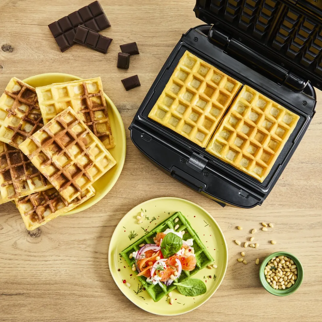 Tefal Snack Collection SW8674 Tosti- en Wafelapparaat 700W - 2 Platen - Aqua