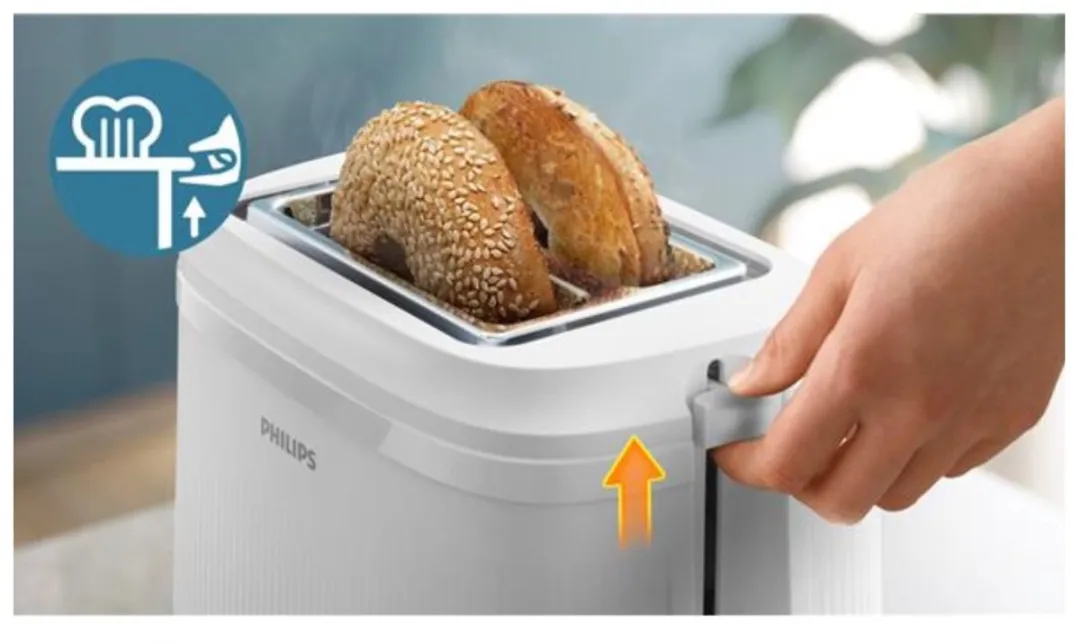 Philips 3000 Series HD2511/00 Broodrooster 2 Snijden - 900W - Wit - afbeelding 6 van 6