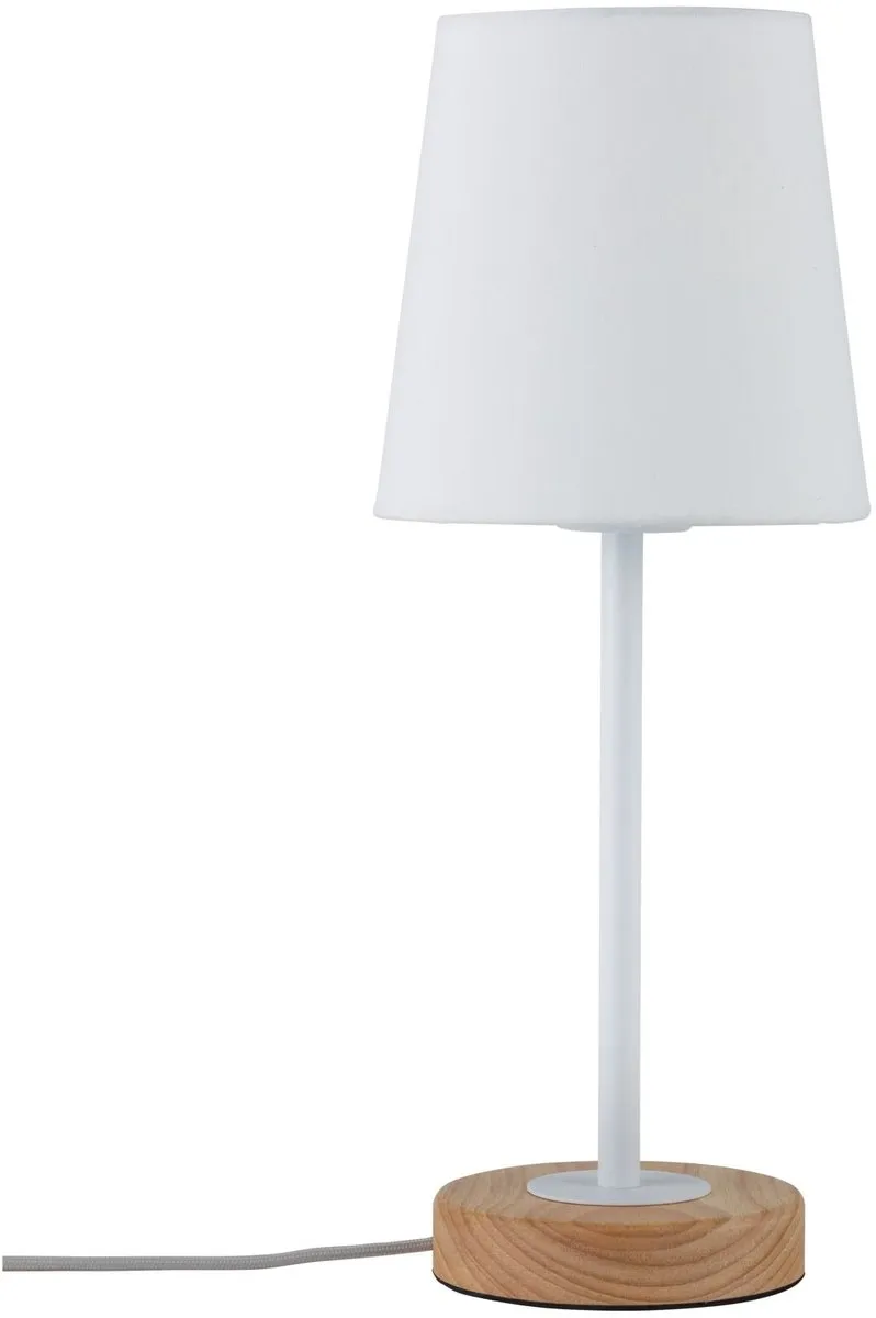 Paulmann Stellan LED-tafellamp E27 20W - Hout/Wit