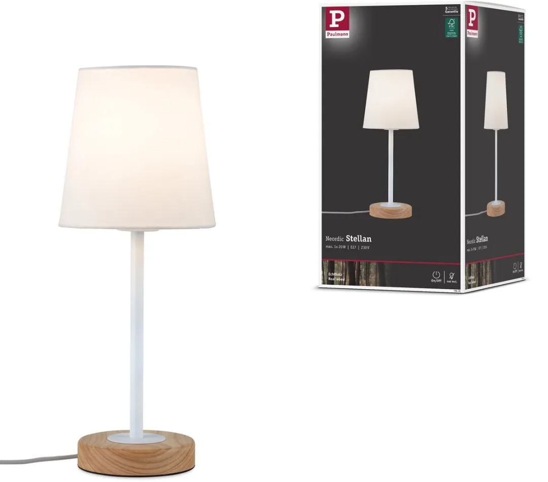 Paulmann Stellan LED-tafellamp E27 20W