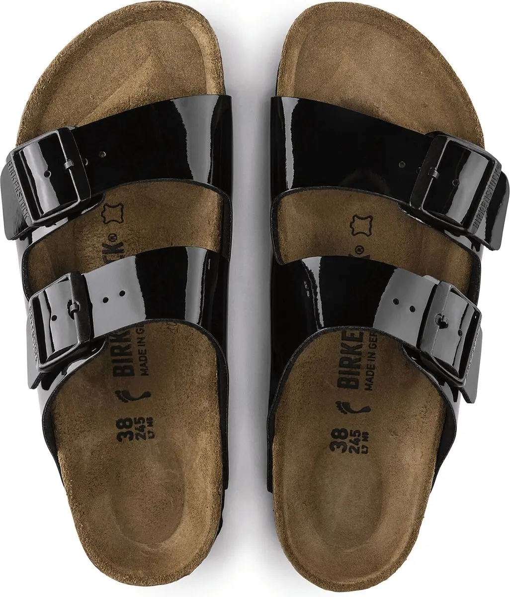 Birkenstock Arizona Slipper Smal Zwart Lak - 43 - afbeelding 4 van 6