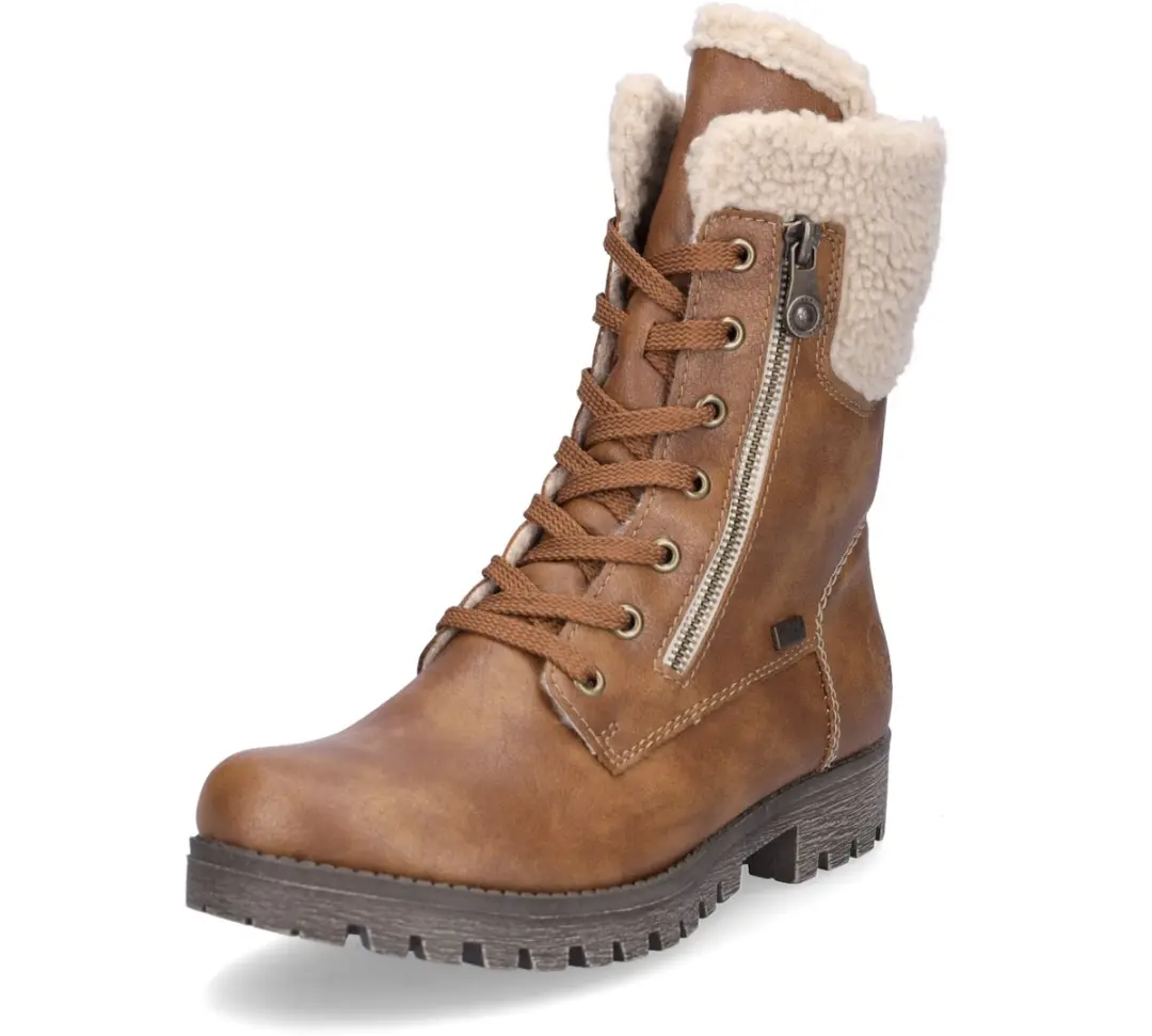 Rieker dames veterboot bruin