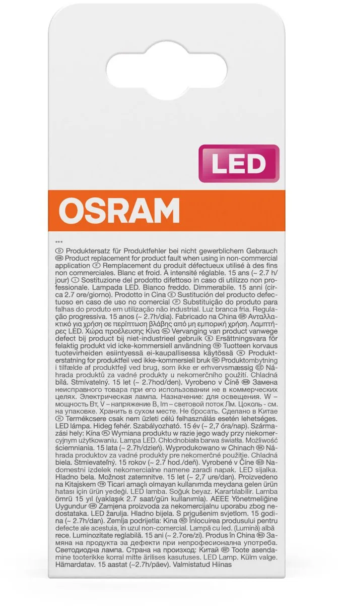 Osram LED Superstar A60 Filament 5,9W E27 - 806lm 4000K Mat - afbeelding 6 van 6