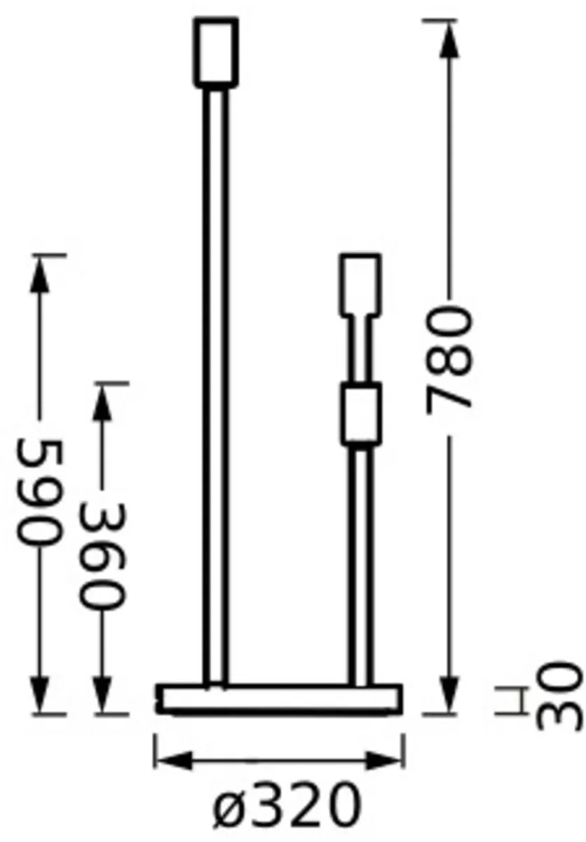 Osram Decor Stick Floor Grondlamp Beige - 3xE27 - afbeelding 6 van 6