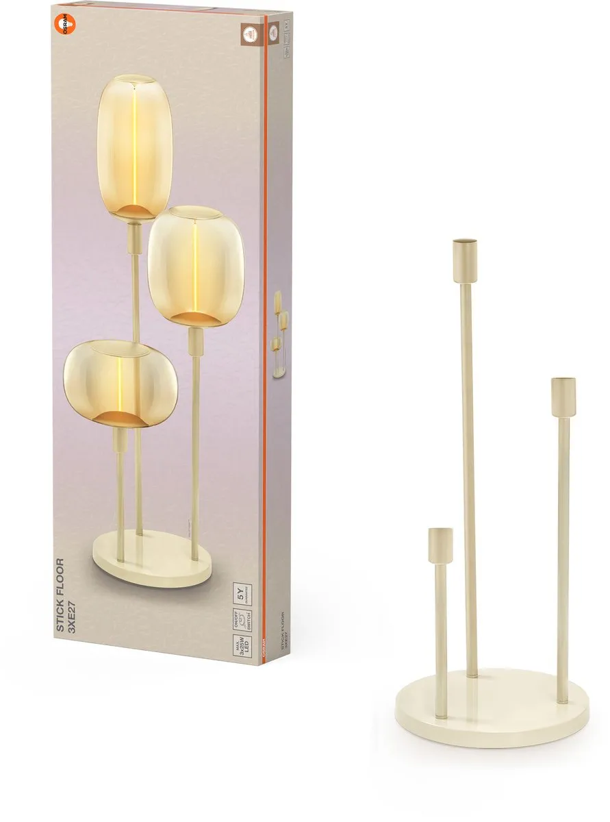Osram Decor Stick Floor Grondlamp Beige - 3xE27