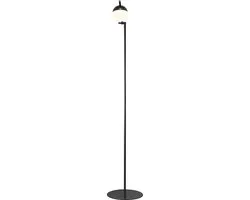 Nordlux Contina Vloerlamp - Opaal Glas/Zwart