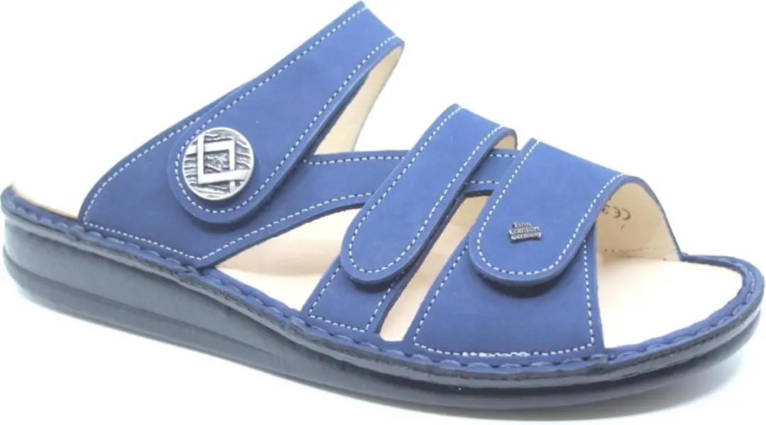 Finn Comfort, AGUEDA, 01538-007414, Blauwe slipper