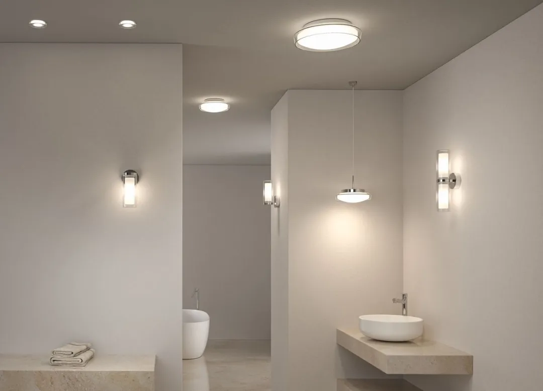 Paulmann Selection Luena LED Plafondlamp IP44 - 600lm 3000K - Glas Chroom