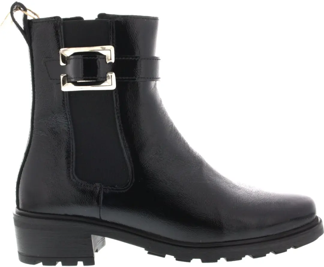Dames Enkellaars Solidus Kiki Schwarz Hk 69038 Zwart