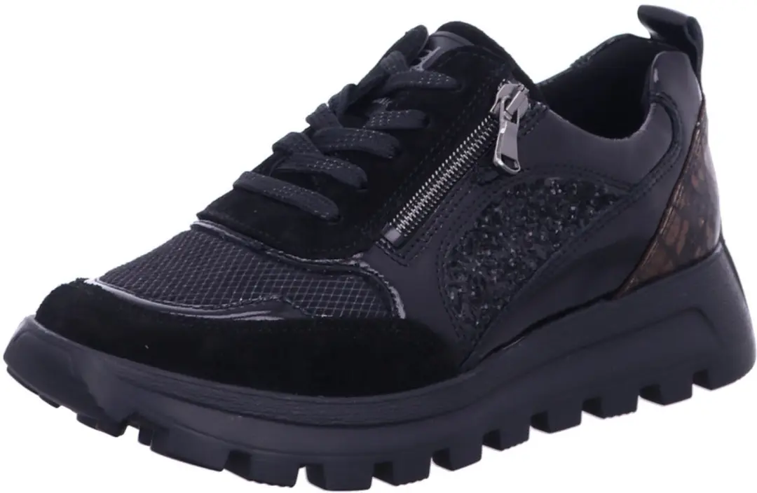 Waldläufer Dames Sneakers - Zwart - 38.5 - afbeelding 3 van 6