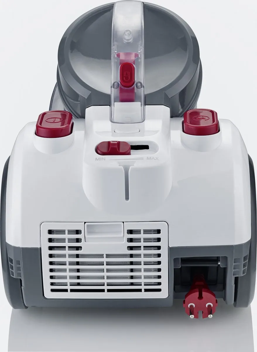 Severin CY 7088 Cycloon Stofzuiger - 750W - 2,1L - HEPA 13 - Rood/Wit