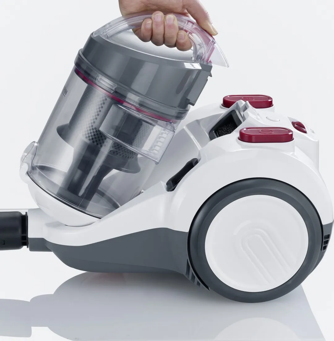 Severin CY 7088 Cycloon Stofzuiger - 750W - 2,1L - HEPA 13 - Rood/Wit