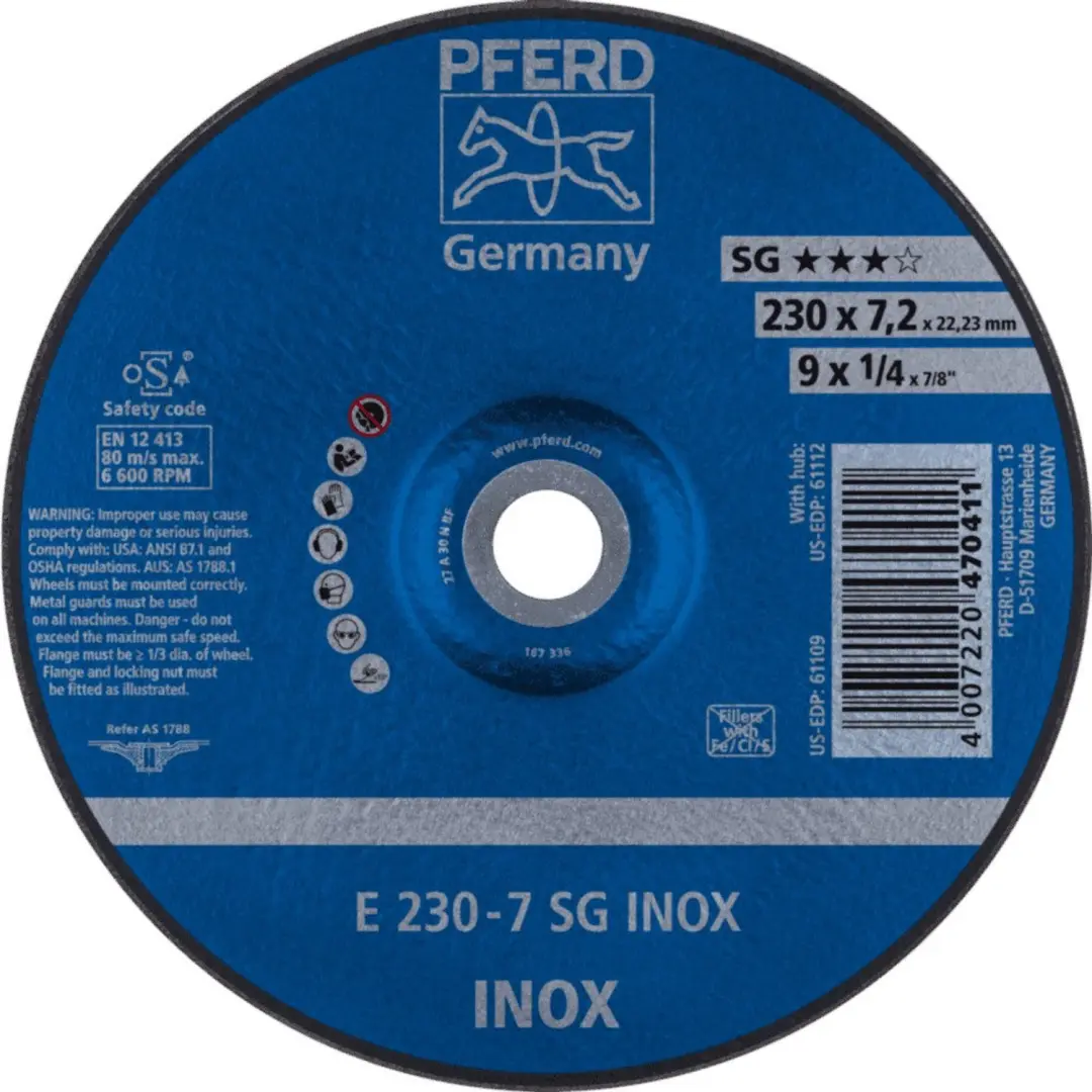 PFERD TOOLS AFBRAAMSCHIJF E 230-7 SG INOX