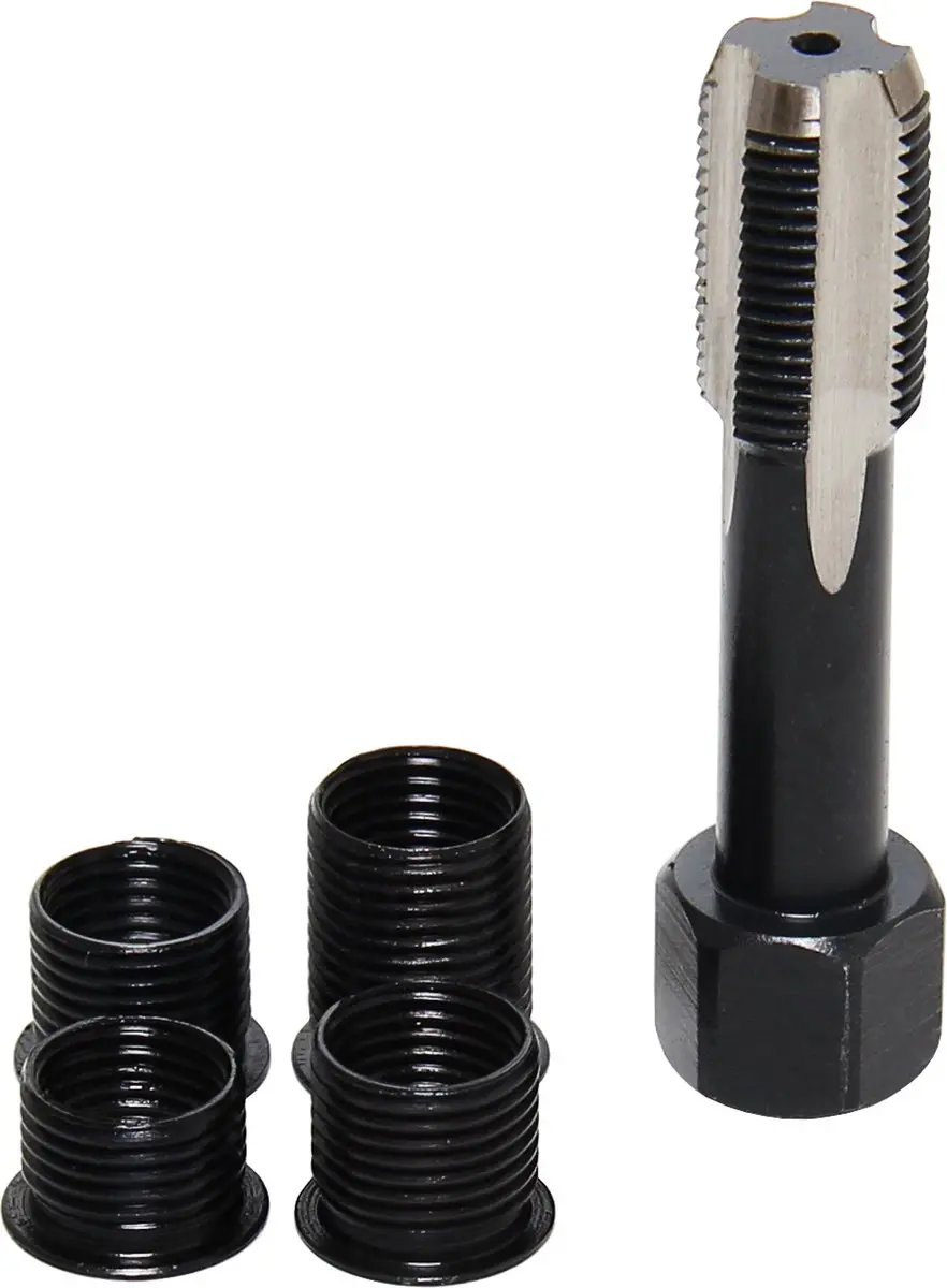 BGS Reparatieset Bougie Schroefdraad M12 x 1,25 - 5 delig - afbeelding 3 van 4