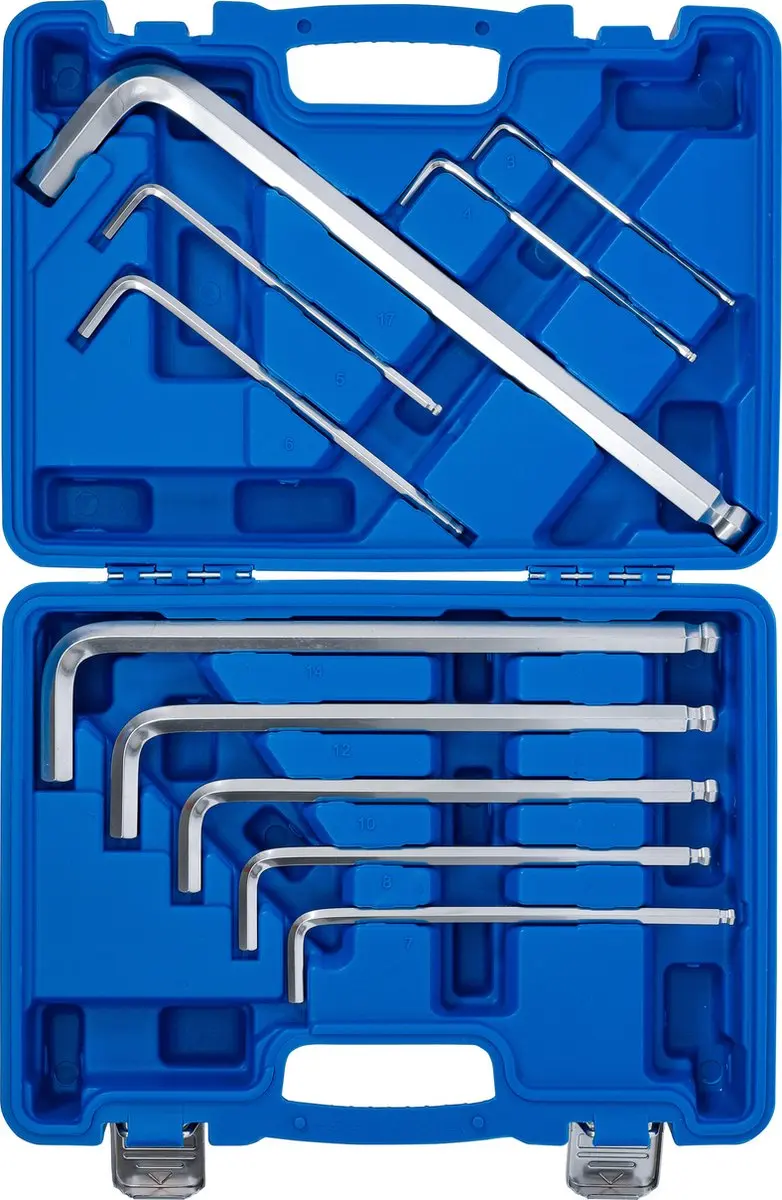 BGS technic Stiftsleutelset Max inbus 3-17mm 10 delig - afbeelding 5 van 6