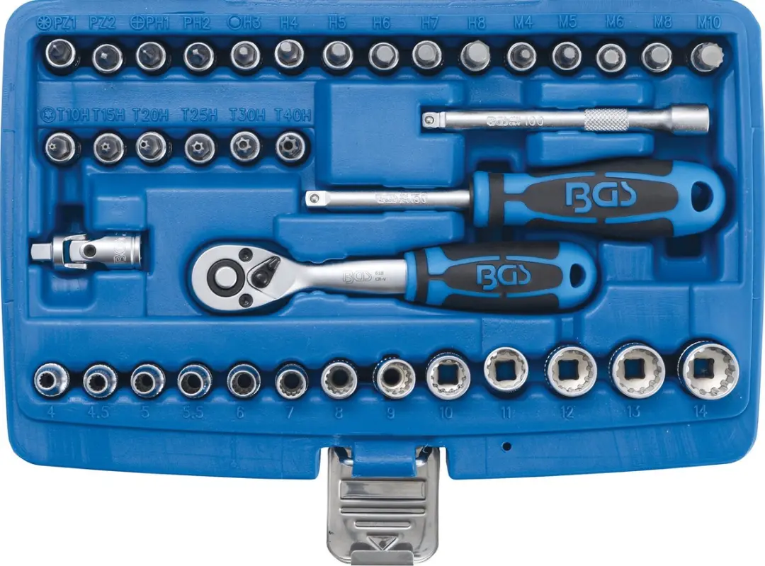 BGS technic Dopsleutelset Gear Lock 1/4 - 39 delig - afbeelding 2 van 6