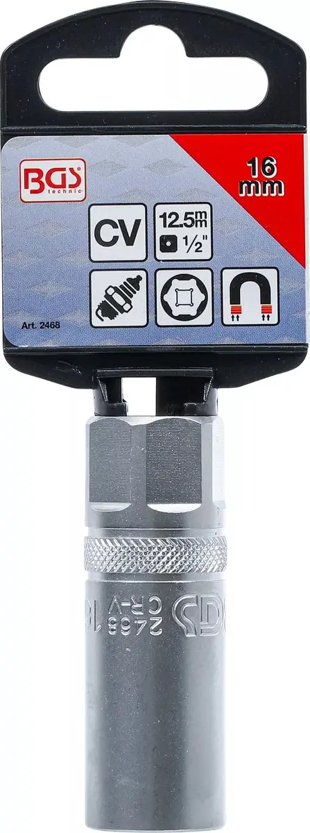 BGS technic Bougiedop met magneet 16 mm - 1/2 inch - afbeelding 4 van 5