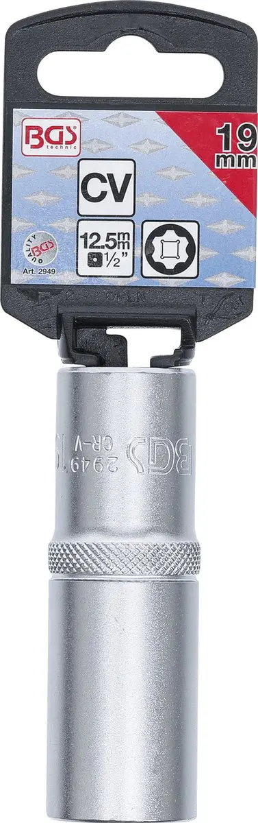 BGS technic Super Lock Dopsleuteldop 1/2 19mm - Diep - afbeelding 4 van 4