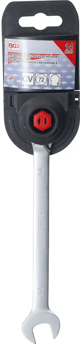 BGS Ratel ringsteeksleutel omschakelbaar 14 mm - afbeelding 2 van 4