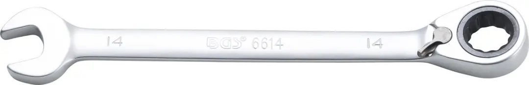 BGS Ratel ringsteeksleutel omschakelbaar 14 mm - afbeelding 4 van 4
