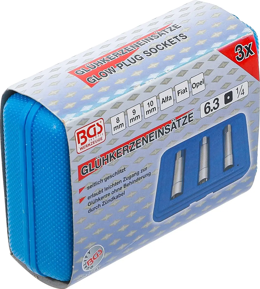BGS Bougie dopsleutelset speciaal voor Fiat, Alfa, Lancia