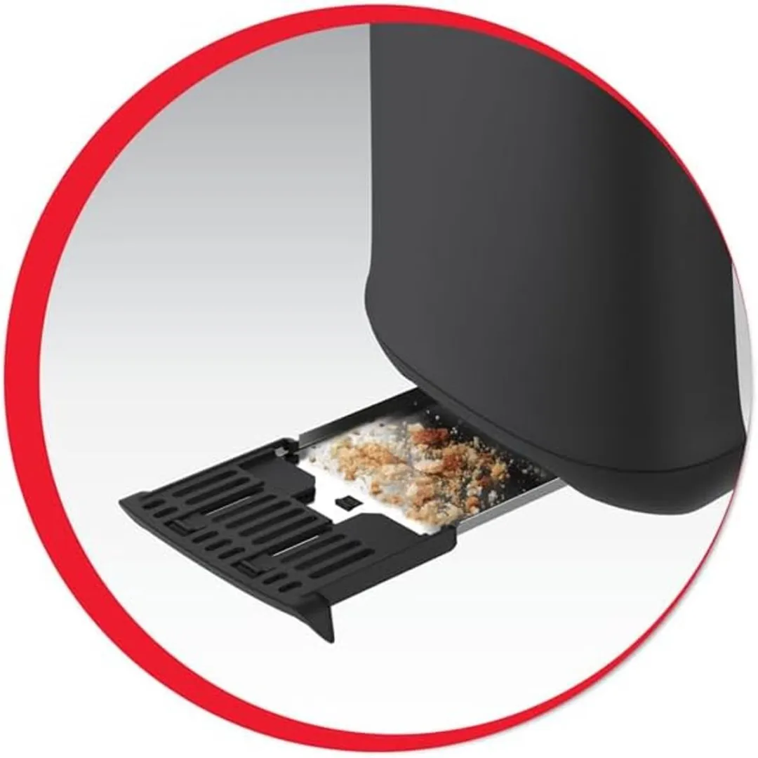 Moulinex Subito Broodrooster 1000W - 2 Sneden - Zwart Metallic - afbeelding 3 van 4