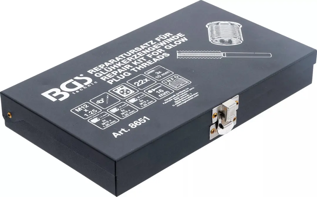 BGS technic Reparatieset gloeibougie schroefdraad M12 x 1,25 mm - afbeelding 5 van 6