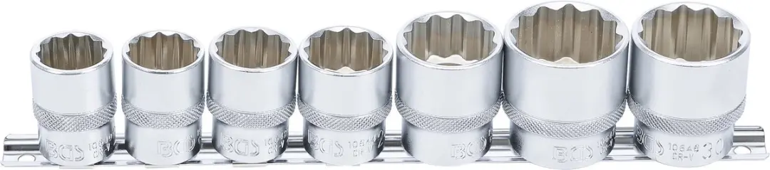 BGS technic Doppenset 1/2 twaalfkant 20-32mm 7-delig - afbeelding 2 van 6