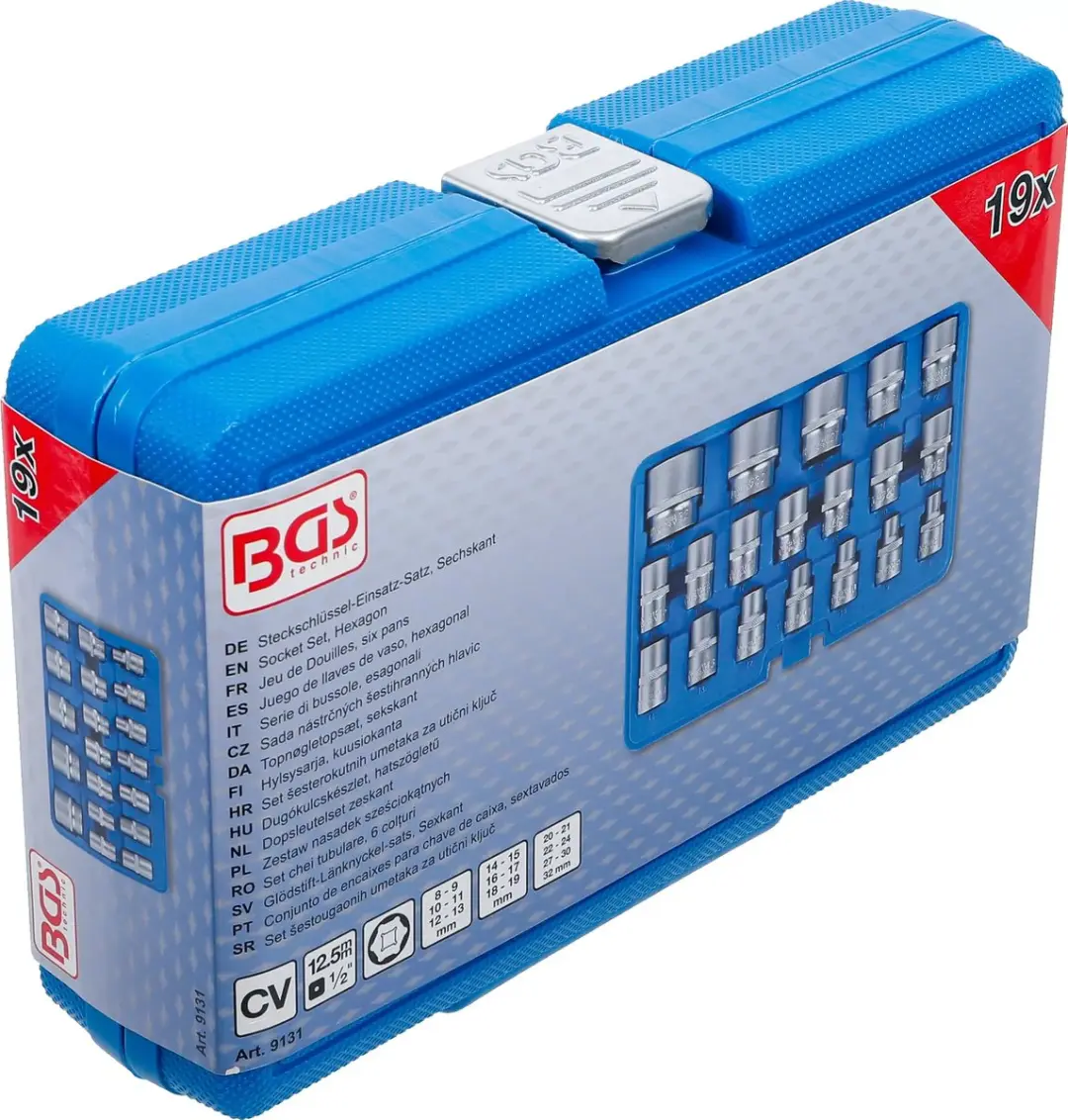 BGS Doppenset zeskant 1/2 8-32mm