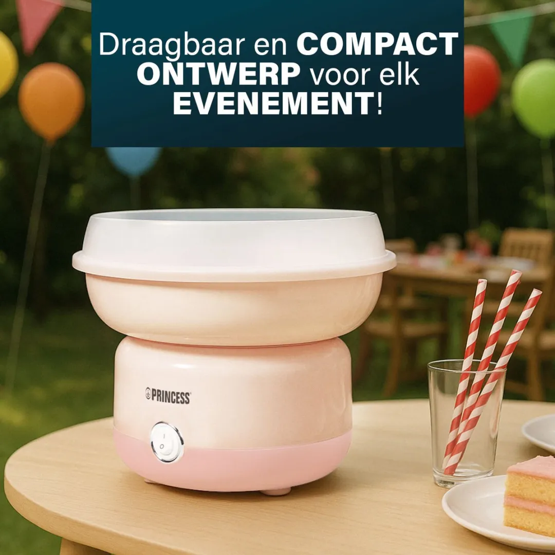 Princess 292990 Suikerspinmachine 500W - Roze