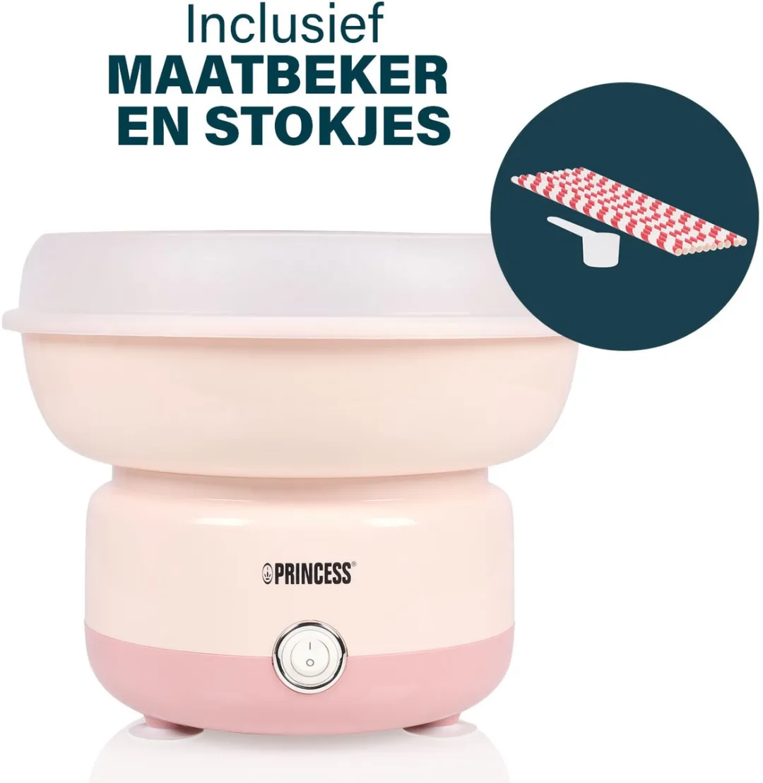 Princess 292990 Suikerspinmachine 500W - Roze