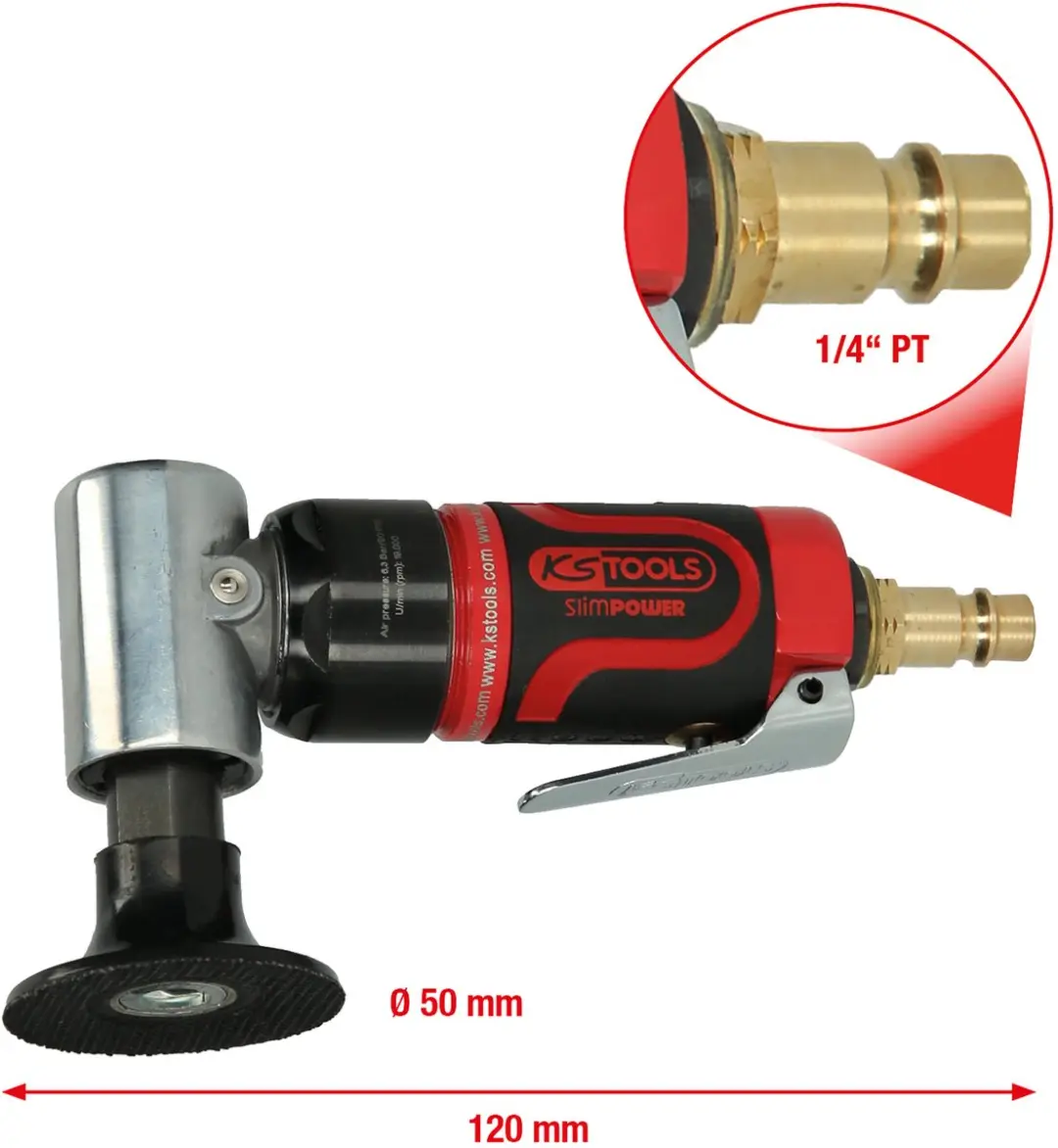 KS Tools SlimPOWER 515.5580 Pneumatische Slijpmachine - afbeelding 6 van 6