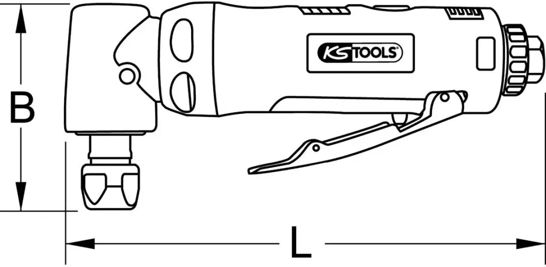KS Tools SlimPOWER 515.5535 Mini Haakse Slijper - afbeelding 6 van 6