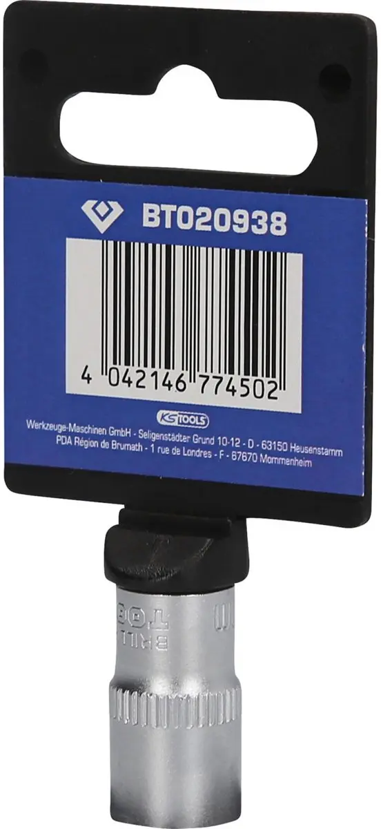 Brilliant Tools BT020938 Zeskant Dop 10 mm 1/4" - afbeelding 3 van 4