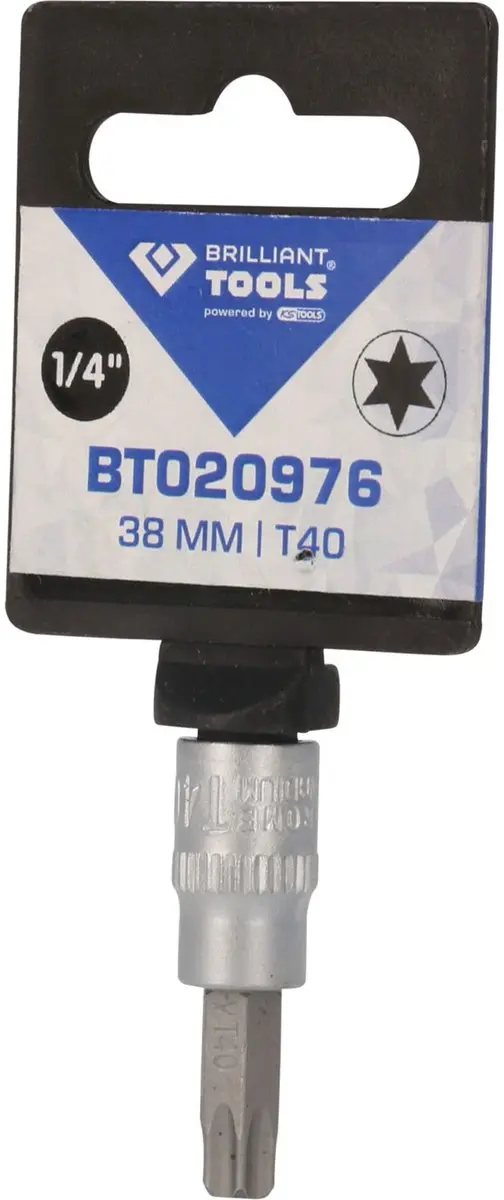 Brilliant Tools BT020976 Torx-bit-dop T40 1/4" - afbeelding 4 van 4