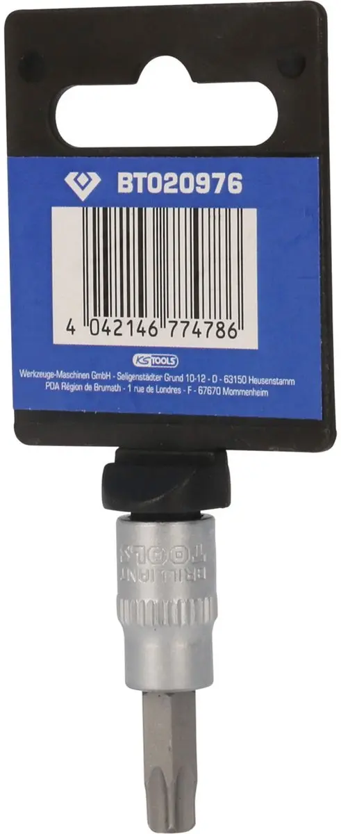 Brilliant Tools BT020976 Torx-bit-dop T40 1/4" - afbeelding 3 van 4