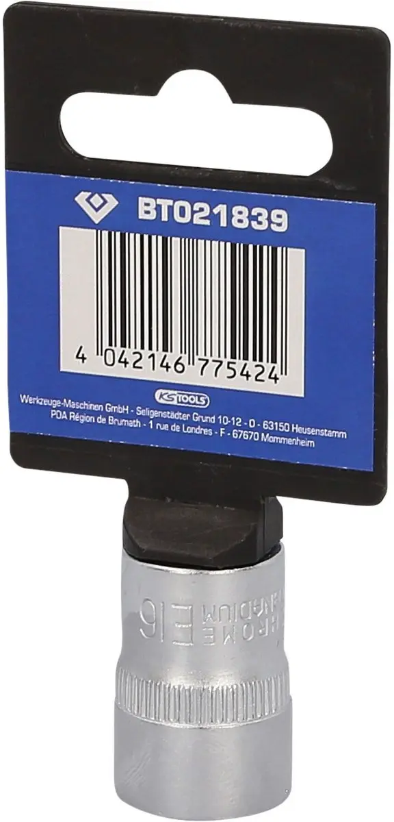 Brilliant Tools BT021839 Torx-E-dop E16 - 3/8" - 6-kant - afbeelding 3 van 4