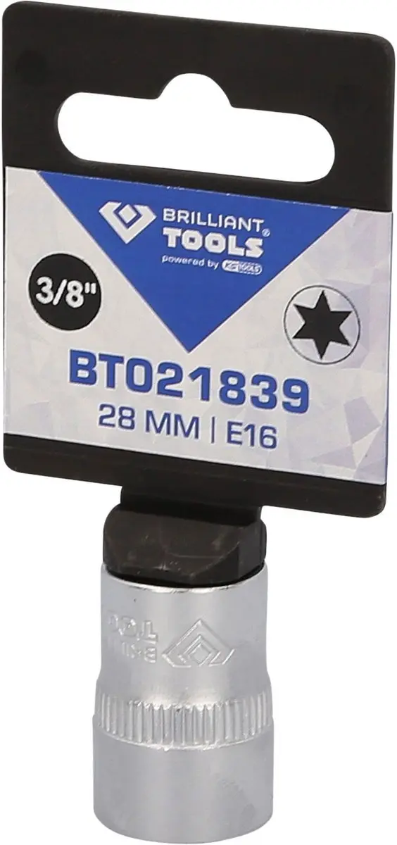 Brilliant Tools BT021839 Torx-E-dop E16 - 3/8" - 6-kant - afbeelding 2 van 4