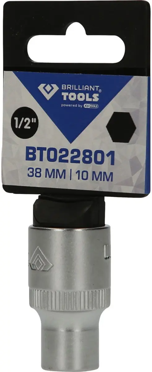 Brilliant Tools BT022801 Dopsleutel 1/2" 10 mm - afbeelding 4 van 4