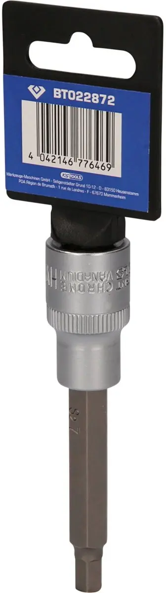 BRILLIANT TOOLS 1/2" inbussleutel 100 mm lang 7 mm - BT02287... - afbeelding 2 van 4