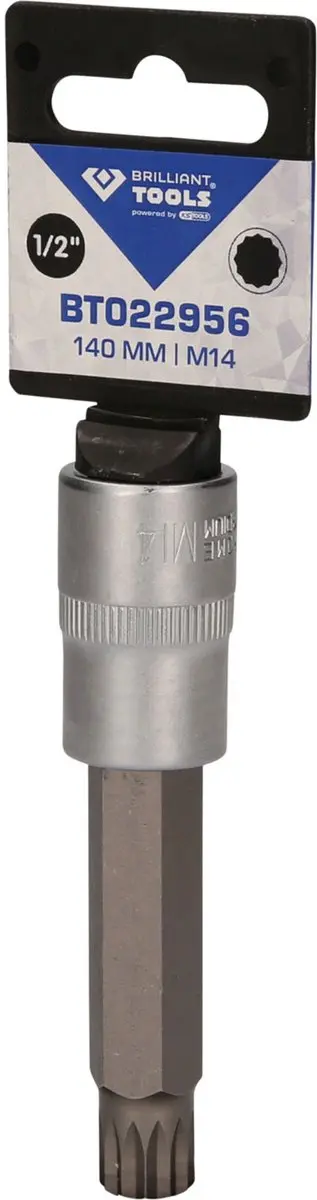 Brilliant Tools BT022956 Veelzahn-bitdop 1/2" M14 140mm - afbeelding 2 van 4